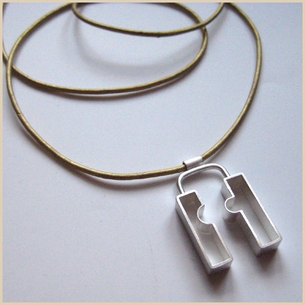 Konkav &amp; konveks silver necklace